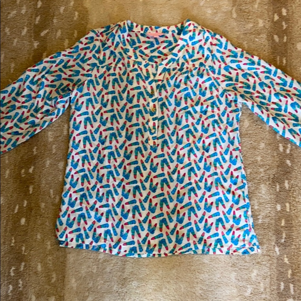 Lilly Pulitzer Elsa lipstick print HTF